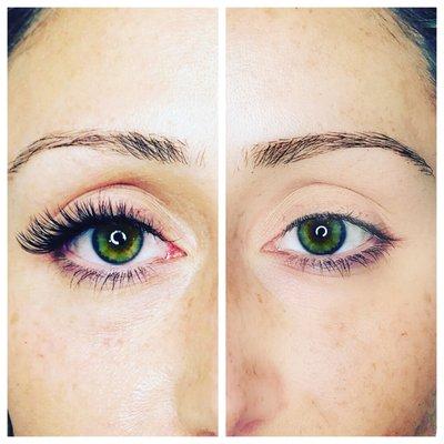 Hybrid Set of Lash Extensions - Before & After