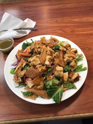 Chicken fattoush salad-YUMMY!