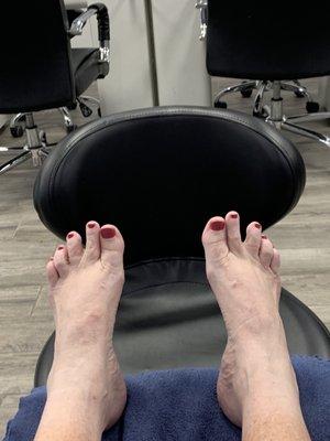 Pedi and some relaxed feet!