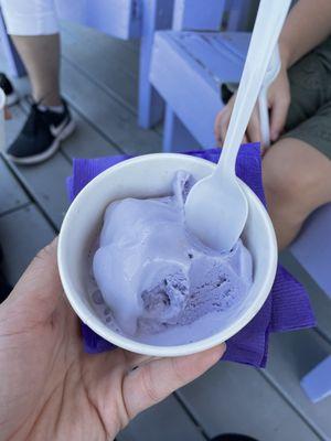 Lavender ice cream