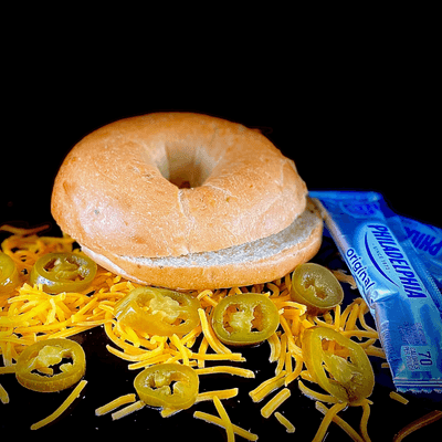 Jalapeno Cheddar Bagel