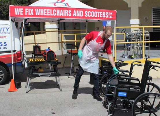 Mobility Equipment Sanitization