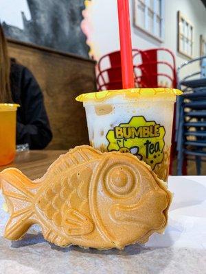 Nutella taiyaki, Dirty Milk Tea