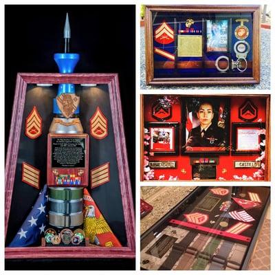 custom shadowboxes! veteran owned and operated
 call or visit today! (571)226-6970