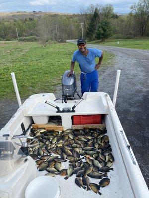 byron on a reservoir trip with lucky buck fishing charters