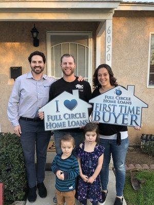 Such a cute family that was able to purchase their FIRST home!