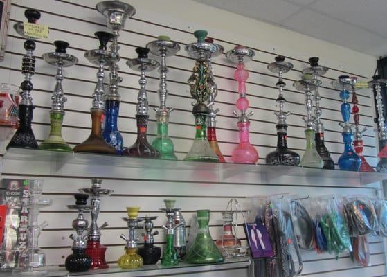 All kinds of Hookah varieties branded and good quality.