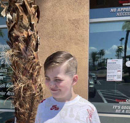 Sports clip after haircut by Kayla