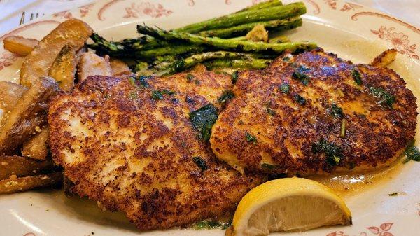 Chicken Francese. Pretty good.