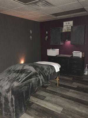 Massage and facial room