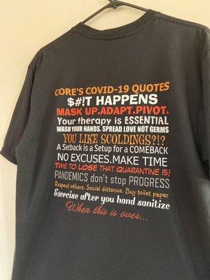 Our new COVID-19 Quotes Shirt