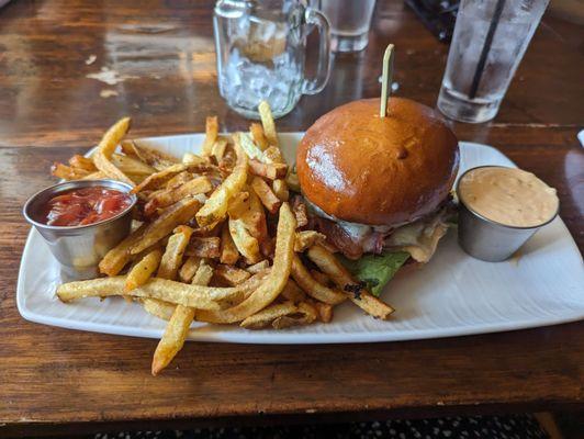 Bacon double cheeseburger