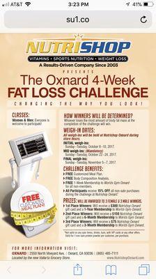 Fat loss challenge (free!)