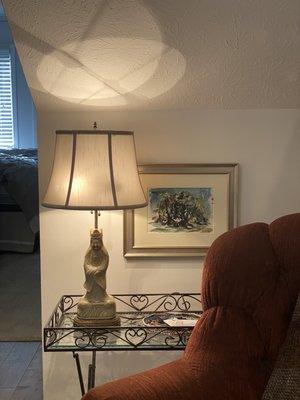 New lamp shade from Brown's.