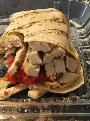 My fresh " mozzarella" wrap- notice absolutely no cheese