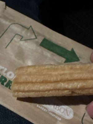 Churro. No cinnamon