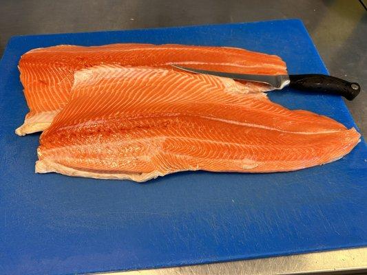 Fresh Salmon looking so beautiful!