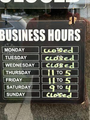 Business hours