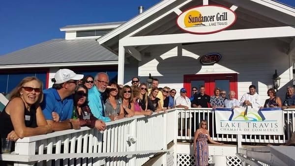 Ribbon Cutting for Sundancer Grill by Lake Travis Chamber of Commerce