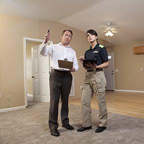 When responding to an emergency we begin with a detailed inspection of your home or property, including a damage assessment.