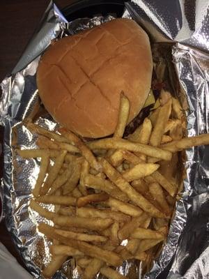 Bacon Cheeseburger and Fries