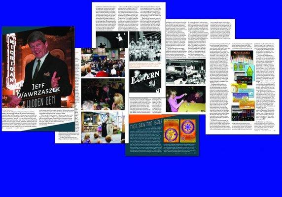 Feature story in MAGIC Magazine - the world's largest journal for magicians.