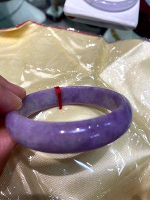 My beautiful genuine lavender jadeite bangle