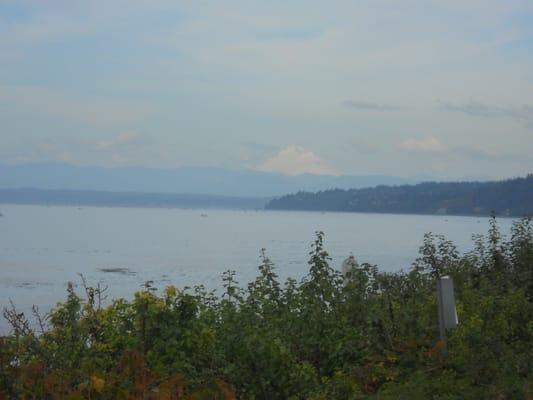 View of Olympic Mountains from Edmonds Waterfront