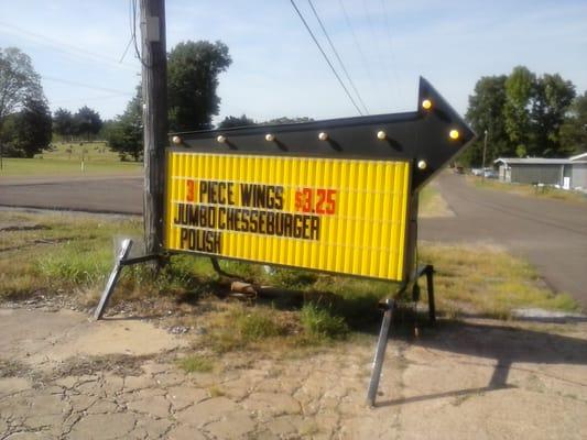 Specials roadsign