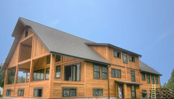 Our standing seam metal roofs are solar ready, environmentally friendly, forever roofs.