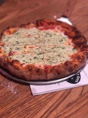 Spinach ricotta pizza