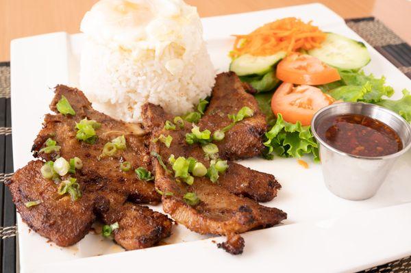 lemongrass pork chop white rice