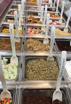 Endless toppings for all your FROYO taste buds.