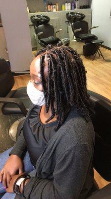 Butterfly Faux Locs done by Annya