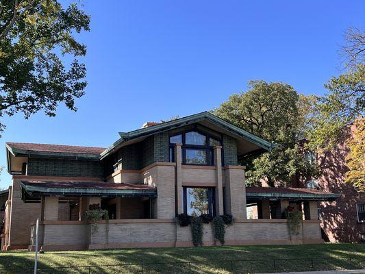 Frank Lloyd Wright designed and built the Dana-Thomas House