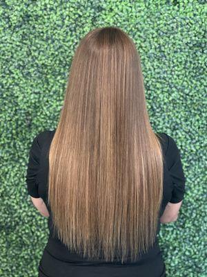 Keratin Complex color and Natural Keratin Smoothing Treatment