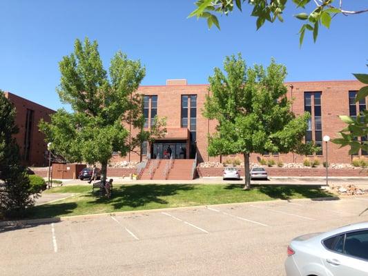 Conveniently located off Arapahoe Road, a mile West of I-25, with a lot of on-site parking.