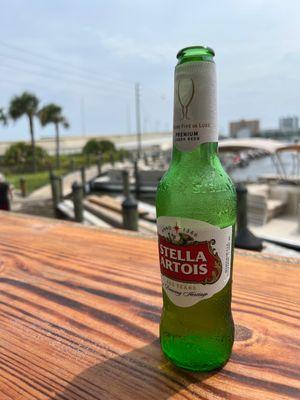 Beer with a view and shade, what's not to like