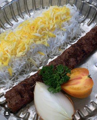 Ground beef kabob