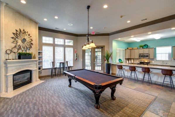 Pool Table in Clubhouse