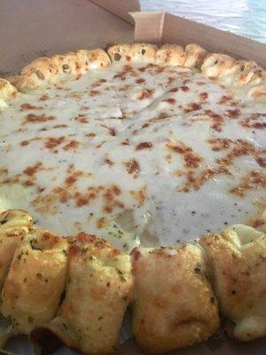 "Cheesy bites" pizza. So, so, so good! Everyone loved it!