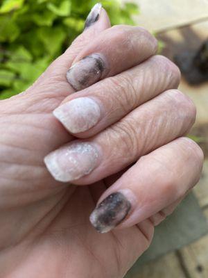 They ruined my nails! You soak dip off!! Not dremel the shit out of them.