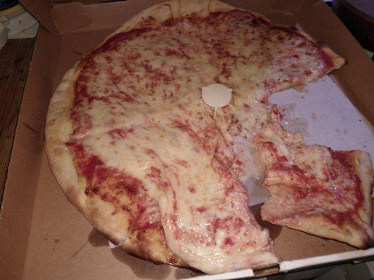 Extra cheese pizza