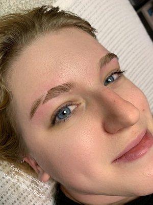 Brow wax and slit