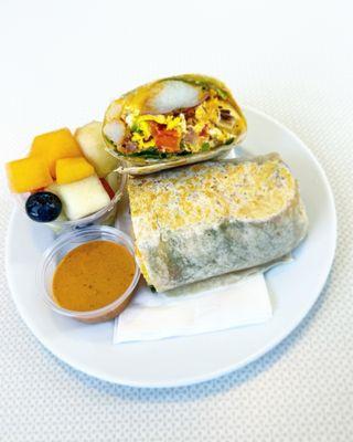 Veggie Burrito w Chipotle Crema!!