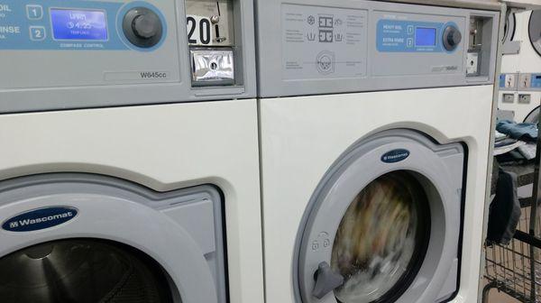 Newer jumbo efficient washer.