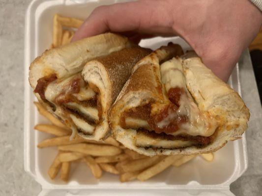 Chicken parm sandwich