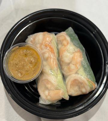 Shrimp fresh roll with peanut sauce (GF)