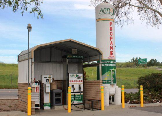 Our autofuel division - Arro Autogas - helps propane powered fleets! This dispenser is located at the DLE Paso Robles station.