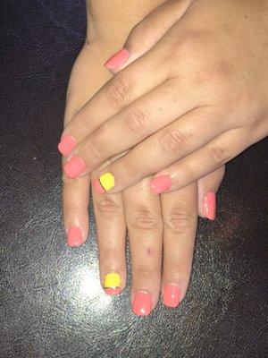 Back to school Nails..... pencil as the accent nail